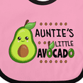 thumbnail image 4 of Inktastic Auntie's Little Avocado with Cute Baby Avocado Boys or Girls Baby Bib, 4 of 4