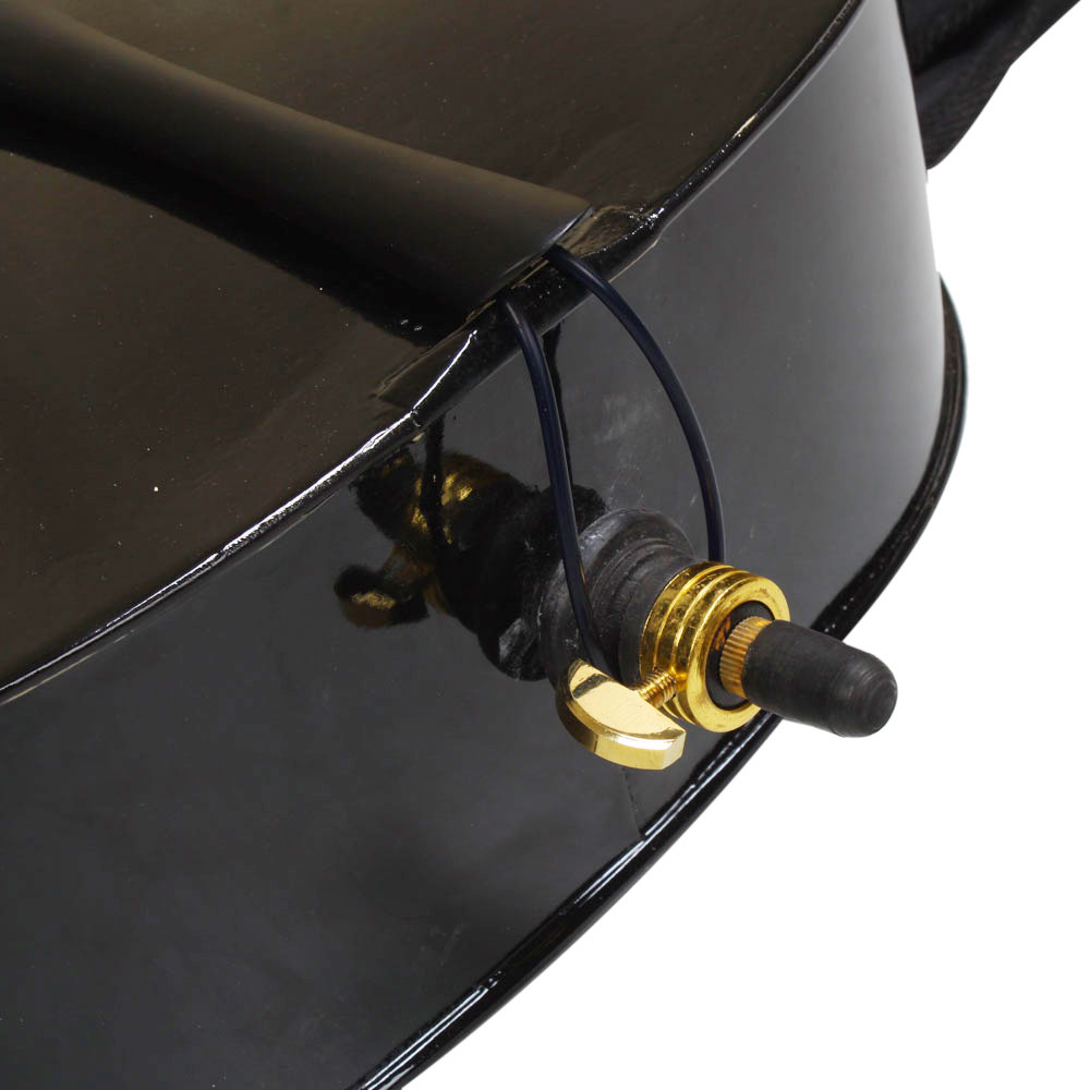 4/4 Wood Cello Bag Bow Rosin Bridge Black