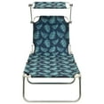 thumbnail image 6 of vidaXL Patio Lounge Chair Folding Sunlounger Porch Sunbed with Canopy Aluminum, 6 of 69
