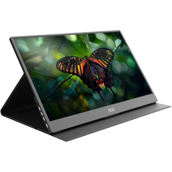 Restored AOC 16T15 16" Class Full HD Portable LCD Monitor 16:9 15.6" Viewable IPS Technology 1920 x 1080 5 ms Built-in Speakers (Refurbished)