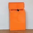 thumbnail image 4 of Mailbox Wall Mount Post Mail Lockable Mail Key Front Door Decorative Letterbox Suggestion Box Newspaper Magazines Letters Receive Case , Orange, 4 of 7