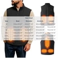 thumbnail image 2 of qafoshin Mens Heated Vest Zipper Double Control 6 Districts Warm Heated Jacket Lightweight USB-Powered Electrical Winter Coat with External Control Button, 2 of 7
