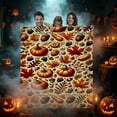 thumbnail image 7 of AYktou Fall Throw Blanket, 60×80 Inch Thanksgiving Blanket Halloween Nap Blanket, Portable Picnic Blanket Cozy Warm Flannel Decorative Sofa Blanket for Office Bedroom Living Room Bed Home Decor, 7 of 7