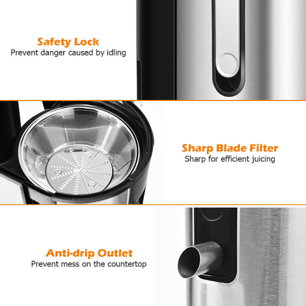 Resenkos Centrifugal Juicer Machine Juicer Extractor Dual Speed, Beer Tower Dispenser Drink Dispenser for Kitchen Party