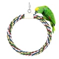 thumbnail image 3 of SPRING PARK Bird Perches Parrot Cotton Rope Circle Ring Stand Bird Toy Spherical Swing Perch Toy, 3 of 7