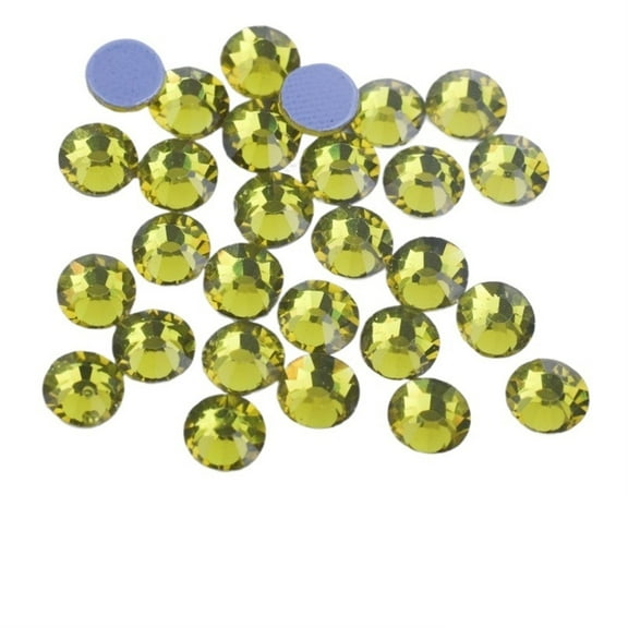 Green Series Color Better DMC Hot Fix Rhinestones Glass Strass Hotfix Iron On Rhinestones Sewing Fabric Decorations