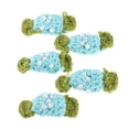thumbnail image 4 of Apliques de flores de ganchillo Soledad 5 Aplicaciones azul, 4 of 7
