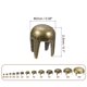 thumbnail image 2 of Uxcell 80Pack Remaches Redondos de Bronce, Picos de Latón de 2mm para DIY Ropa, Cinturones, Bolsas, Zapatos y Artesanía en Cuero, 2 of 7