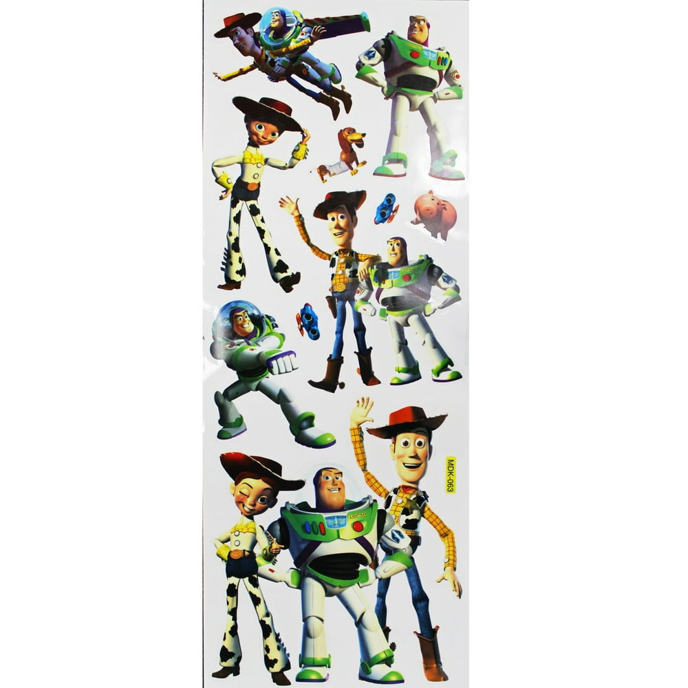 Disney Pixar's Toy Story Assorted Character Stickers Set (10 Stickers)