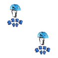 thumbnail image 4 of Bearachild 1 Juego de casco de rodillo para niños, ajustable, para niños pequeños, rodillera, codera, protectores de bicicletas para Azul 2piezas, 4 of 6