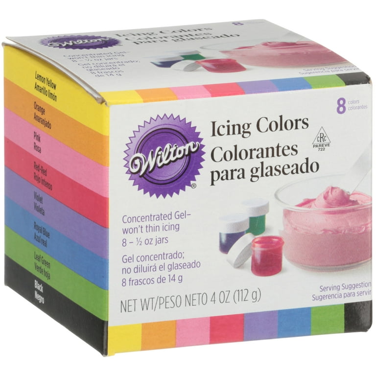 Wilton Assorted Icing Colors - 12 count, 0.5 oz jars