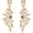 03-Champagne, variant on Women's Wedding Bridal Crystal Teardrop Multi Marquise Cluster Bling Dangle Earrings