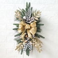 thumbnail image 3 of Christmas Staircase Bow Pendant Teardrop Swag Stair Railing Decorative Swag, 3 of 8