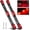 Red, variant on Nilight 1PC Red 9 Led ID Bar Marker Tail Black Stainless Steel Bracket for Truck Trailer Boat Identification Light