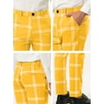 thumbnail image 6 of NOMADIC NOOK Men's Slim Fit Flat Front Plaid Pattern Dress Pants 2 Pack, 6 of 6