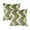 Green, variant on Home Soft Things Trendy Faux Fur Pillow Covers, Set of 2, 20"x20", Chevron-Taupe Green