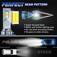 thumbnail image 3 of POLARPRA H11/H8/H9/H16 LED Headlight Bulbs - 18,000LM, 6500K Cool White - 2-Pack for H11 Hi/Lo Beam and Fog Light Bulbs, 3 of 9