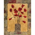 thumbnail image 2 of Bagnato, Judi 12x14 White Modern Wood Framed Museum Art Print Titled - Red Flowers, 2 of 4