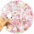 thumbnail image 5 of 50Pcs Kawaii Pink Love Pvc Sticker Aesthetic Korean Stationery Decoration Scrapb, 5 of 6