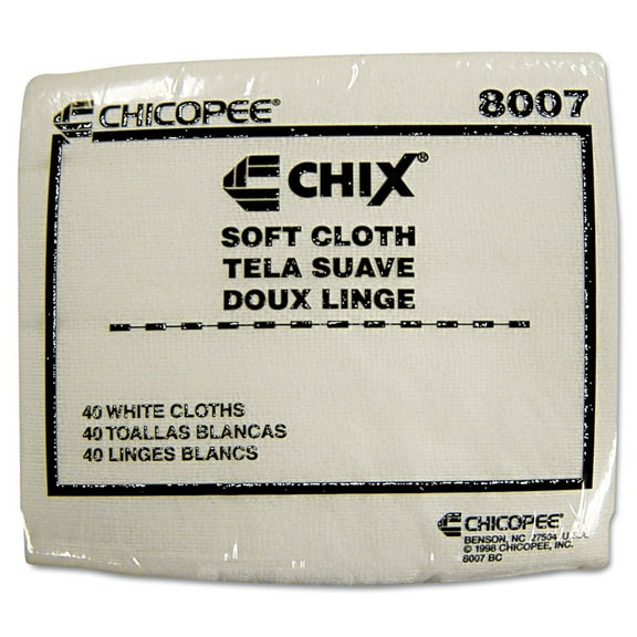 Chix Soft Cloths 13 x 15 White 1200/Carton 8007