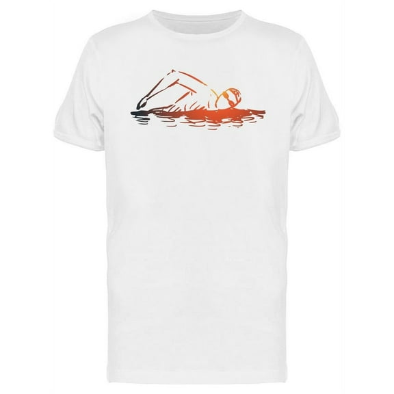 Man Swim In Pool  T-Shirt Men -Image by Shutterstock, Male x-Large