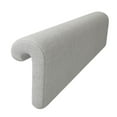 thumbnail image 2 of Almohada de cabecera con funda extraíble, almohada de noche con soporte ergonómico para la espalda gris claro, 2 of 9