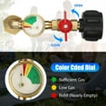 thumbnail image 4 of Propane Refill Adapter with Valve and Gauge, Fill 1 Pound Bottles from 20lb Tank, Fits QCC1 / Type1 Propane Tank and 1 lb Throwaway Disposable Cylinder Propane Bottle Connector, 4 of 8