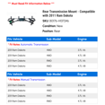 thumbnail image 2 of Rear Transmission Mount - Compatible with 2011 Ram Dakota, 2 of 2