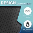 thumbnail image 3 of Unique Bargains Flat Face Cargo Liner Rear Trunk Mat Trunk Cargo Luggage Boot Tray Mat Vertical Stripes Pattern for Kia Seltos 2021-2024 Anti-Slip, 3 of 7