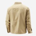 thumbnail image 4 of Men's Casual Stretchable Long Sleeve Button Up Shirt for Outdoor Hiking Daily Wear Comfortable Breathable Solid Color Big Size Mens Summer Lightweight Pullover Tee Shirts, 4 of 4
