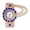 Blue, variant on SUSHNAG Water Diamond Watch 2024 Women Fashion Hand Decorative Charm Gold Color Crystal Bracelet Ornaments Souvenir Ideal Gifts for Women Rhinestone Bracelet Watch
