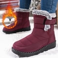 thumbnail image 2 of Jamicy Snow Boots for Women Winter Shoes Waterproof Warm Plush Lined Mid-Calf Winter Boots with Non-Slip Outsole for Cold Weather, 2 of 6