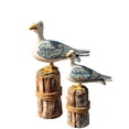 thumbnail image 5 of 2pcs Wooden Seagull Figurine Nautical Decorations Ornaments Rustic Vintage Decor, 5 of 8