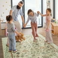 thumbnail image 2 of Jamfeel Vintage Rugs Soft Floral Area Rug Boho Carpet for Living Room Bedroom Home Decor,5'x8',Light Yellow, 2 of 7