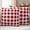 FireBrick, variant on Green Plaid Outdoor Waterproof Pillow Covers, Gradient Geometric Buffalo White Checkered Decorative Square Throw Pillowcase Sofa Cushion Sham for Patio/Couch/Chair, 18"x18" 2 Pack