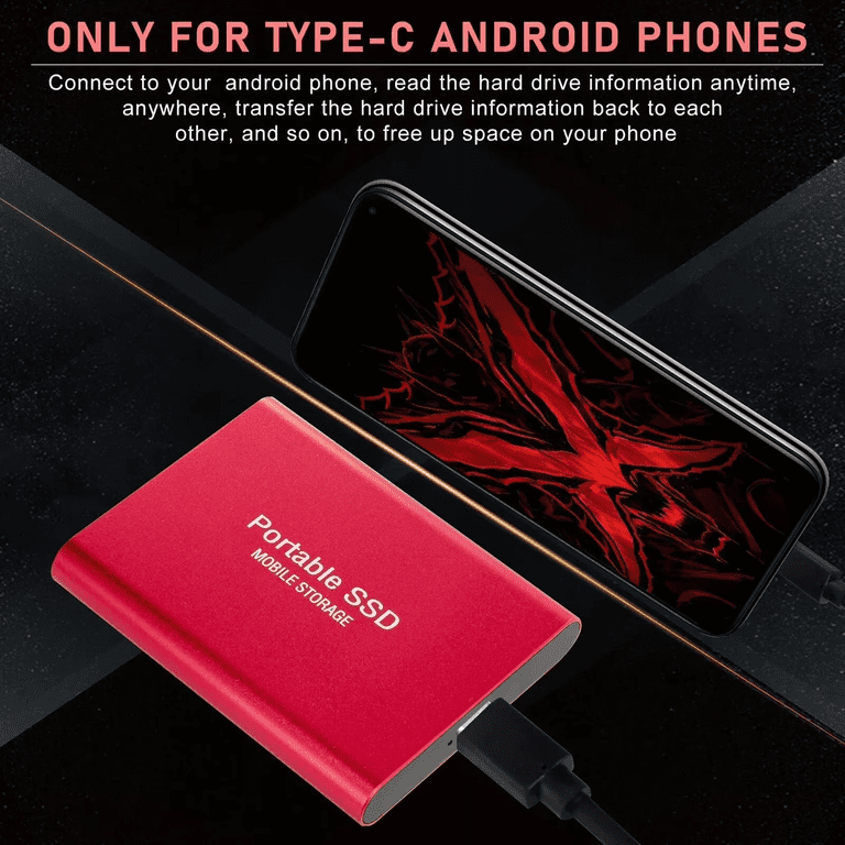 128TB Portable External SSD USB 3.1 Hard Drive 430MB/s Read