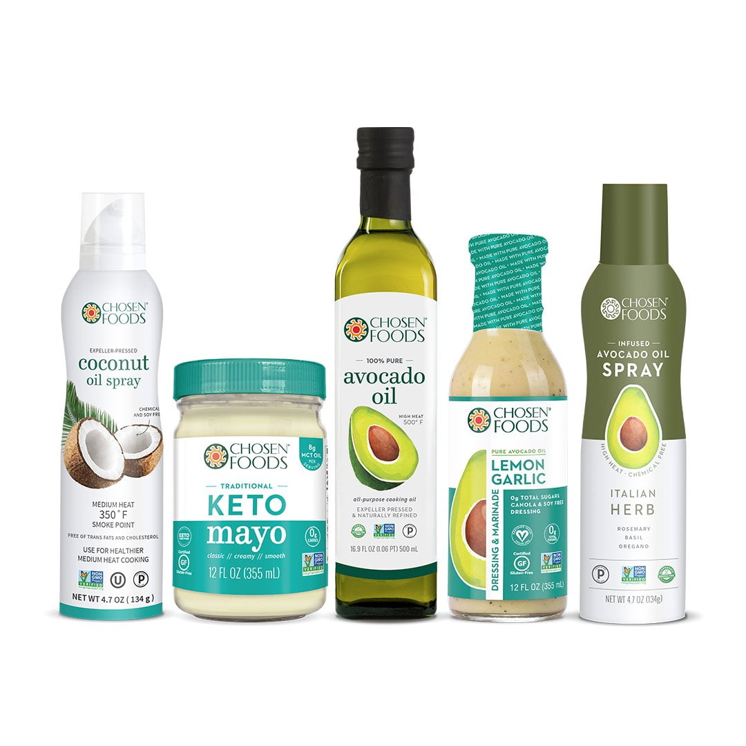 Chosen Foods Keto Kit with Coconut Oil Spray, Keto ...