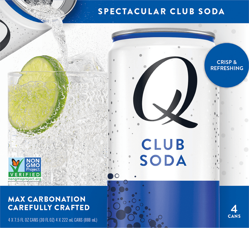 Q Spectacular Club Soda 4 ea