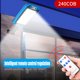 thumbnail image 5 of Luz De Sol Lámpara de control remoto a prueba de agua de Wall Street con sensor de movimiento PIR de luz solar 240COB Sywqhk Para estrenar, 5 of 8