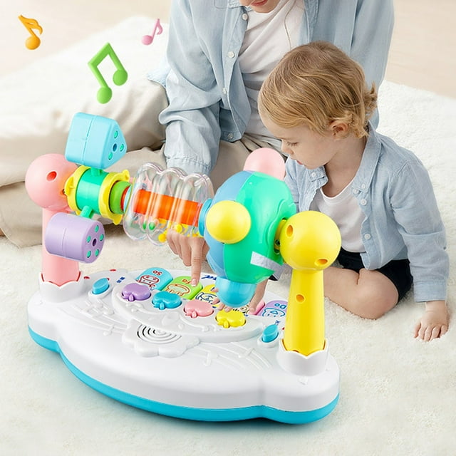 Amzcrzy Toys, Education, Baby Can Turn The Rattle Multi-function Electronic Organ Early Education Story Educational Baby Toys, Plasti c Early Education Machine