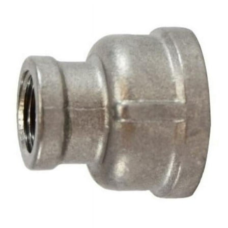 0.5 x 0.375 in. 150 lbs Stainless Steel 304 Reducing Coupling, Galvanized