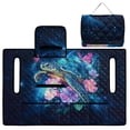 thumbnail image 3 of SEANATIVE Universal Golf Cart Seat Covers Towel Blanket, Portable UV Resistant Club Car Accessories with 4 Storage Pockets, Compatible with 2-Person Golf Carts, Sea Turtle Flower Galaxy Blue, 3 of 7