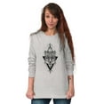 thumbnail image 3 of Wolf Pack Triangle Symbol Spirit Animal Long Sleeve TShirt Men Women Brisco Brands M, 3 of 6