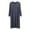 Dark Gray, variant on Mens Pjs Sets Male Solid Color Long Sleeve Round Neck Nightdress Robe Homewear Blue L