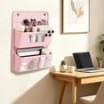 thumbnail image 6 of Wall Mounted Storage Organizer With 2 Layered Pockets Wall Hanging Cloth Bag For Dormitory Bedroom, 6 of 6