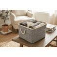 thumbnail image 5 of Hometrends Woven Paper Fabric Basket, 5 of 5