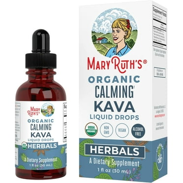 MaryRuth's Calming Herbal Blend Liquid Extract 1180 mg Organic Kava 1 fl oz