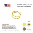 thumbnail image 6 of 4.5mm 22 GA Right Side 14K Gold Filled Double Tragus Elbrow Rock Snug Daith Ring Hoop for Single Piercing Spiral Twist Hoop for Women, 6 of 9