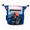 Yosemite Rock, variant on Gnarly Dood Chalk Bucket with Dual Zipper Pocket for Climbing & Training, Rocky Mountain