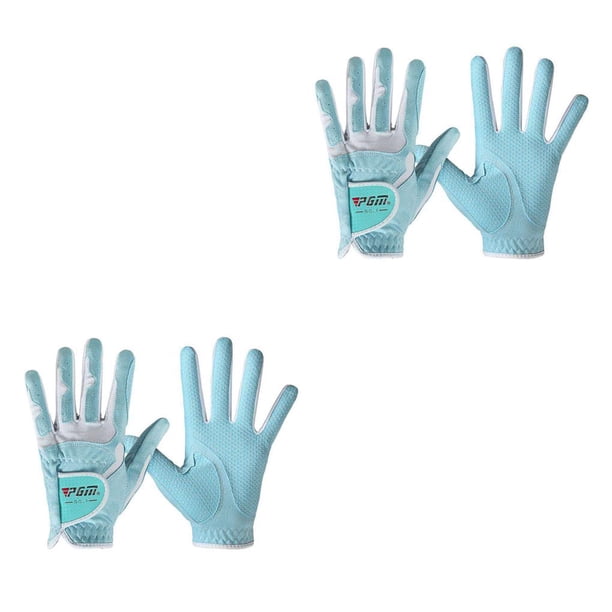 Eigraketly Guantes de golf para mujer Diseño antideslizante Gránulos para mano izquierda y derecha Tela de microfibra Transpirable Guantes deportivos Type5 NO5 Eigraketly CBP013800